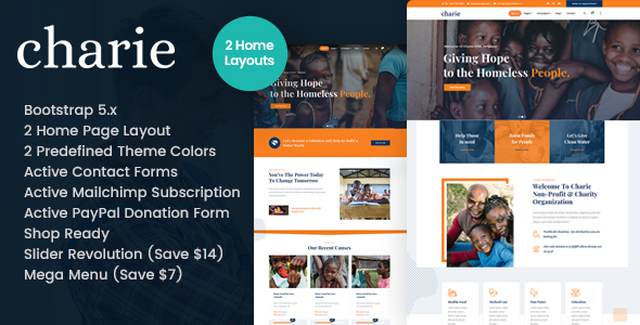 Charie - Charity NonProfit HTML Template