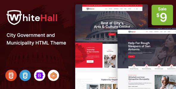 White Hall - Municipal and Government HTML Template