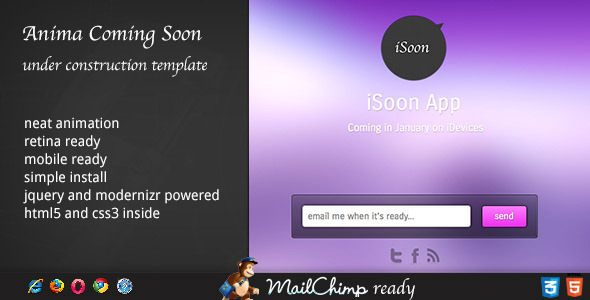Anima - Coming Soon Template