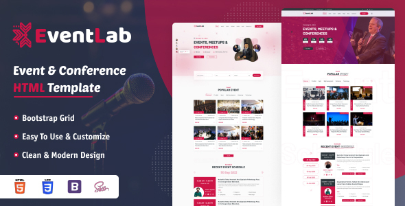 EventLab - Event Management HTML & Conference Template