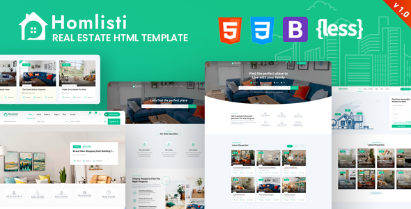 Homlisti – Real Estate HTML Template