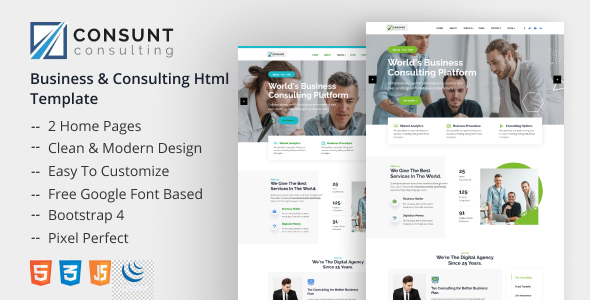Consunt - Business & Finance HTML Template
