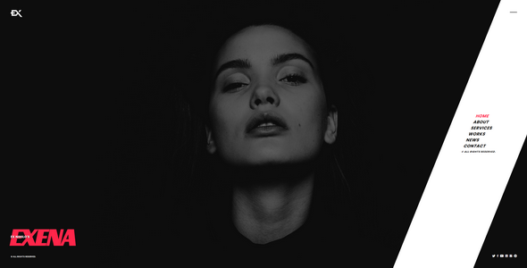 Exena - One Page Portfolio Template