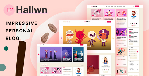 Hallwn | Creative Personal Blog HTML Template