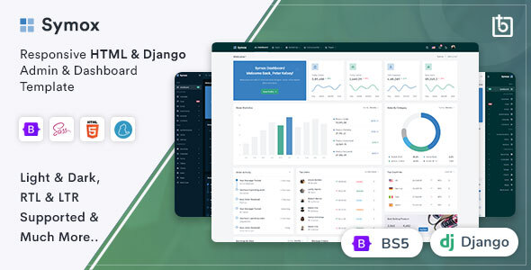 Symox -  Django Admin & Dashboard Template