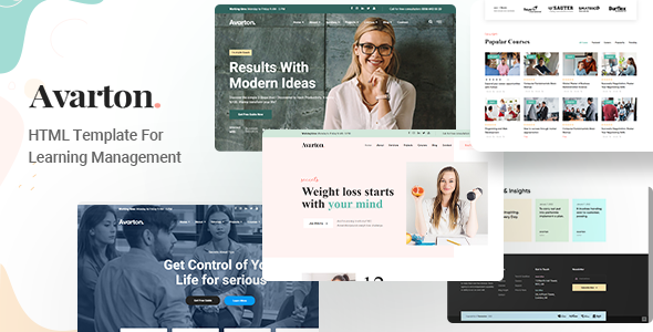 Avarton - Coach Online Courses HTML Template