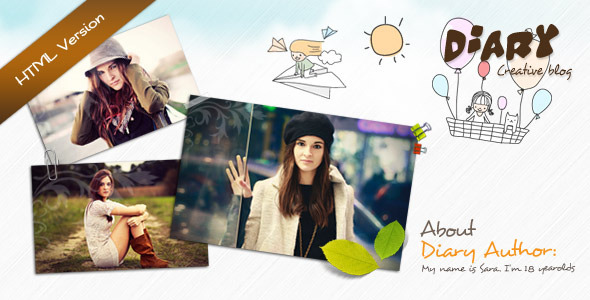 Diary - Responsive Blog HTML Theme