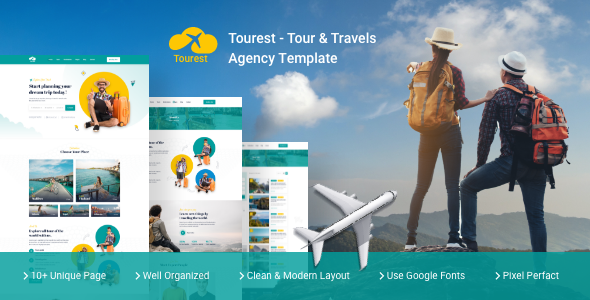 Tourest - Tour & Travels Agency Template