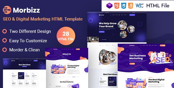Morbizz - SEO & Digital Marketing HTML Template