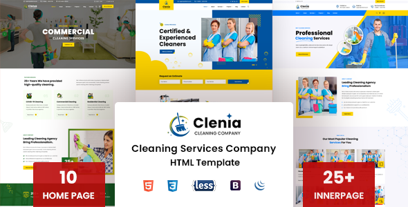 Clenia - Cleaning Services HTML Template