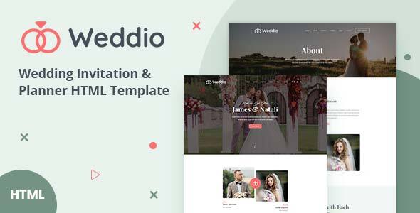 Weddio | Wedding Invitation and Planner HTML Template
