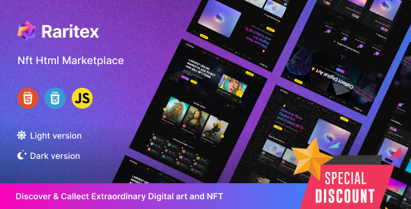 Raritex - NFT Marketplace Template