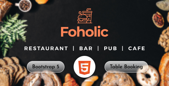Restaurant & Cafe Template - Foholic Food