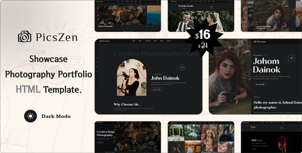 Picszen - Photography HTML Template