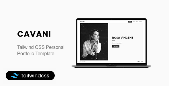Cavani - Tailwind CSS Personal Portfolio Template