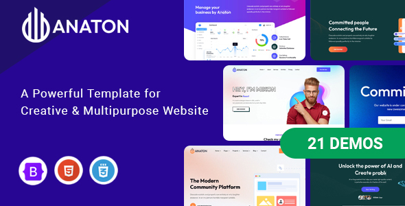 Anaton - Software & SaaS Landing Page