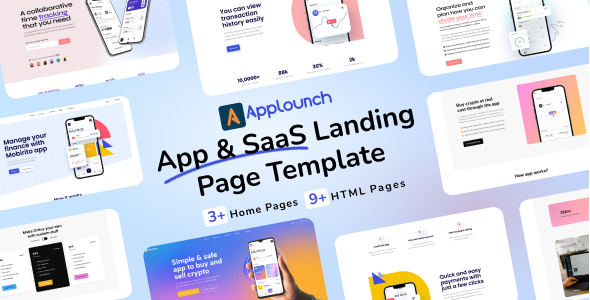 Applounch - App Landing Page HTML Template