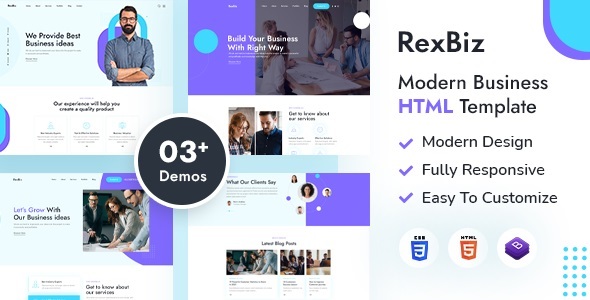 Rexbiz | Corporate Agency HTML Template