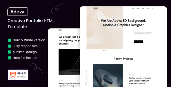 Adova - Creative Portfolio Template