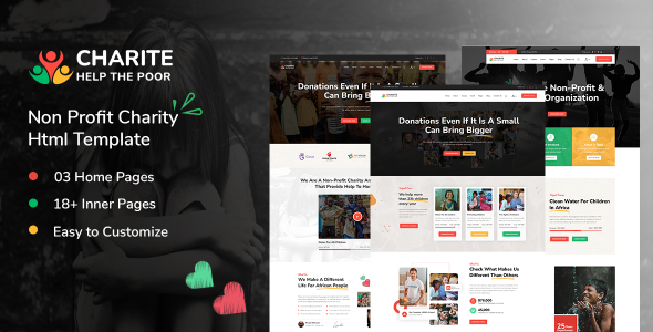 Charite -  Non-Profit Charity HTML Template