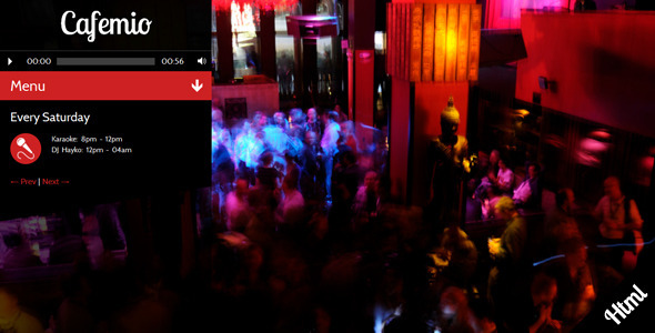 Cafemio- Club, Bar, Cafe, Restaurant HTML Template