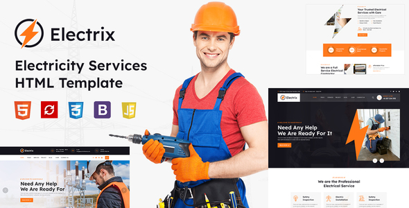 Electrik - Electricity Services HTML Template