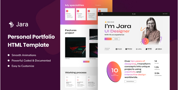 Jara - Personal Portfolio HTML Template