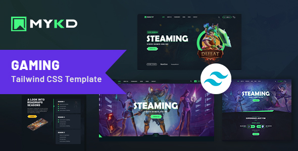 MYKD - Tailwind eSports and Gaming NFT Template
