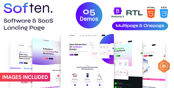 Soften - Software & SaaS Landing Page