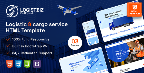 Logistbiz - Logistic and Cargo HTML Template