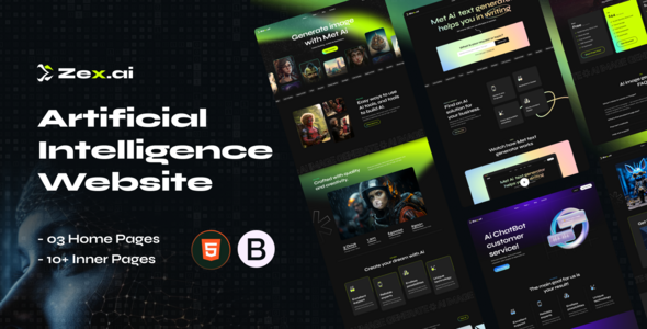 Zex - Ai Image Generate Website HTML5 Template