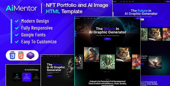 AI Mentor | AI Image Generator HTML Template