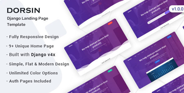 Dorsin - Django Landing Page Template