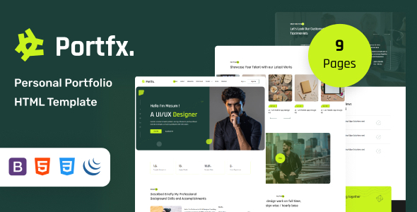 Portfx - Personal Portfolio HTML Template
