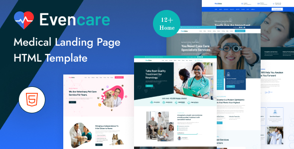 Evencare - Medical Landing Page HTML Template