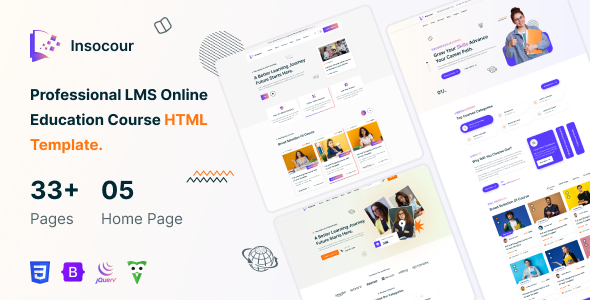 Insocour - Education HTML Template