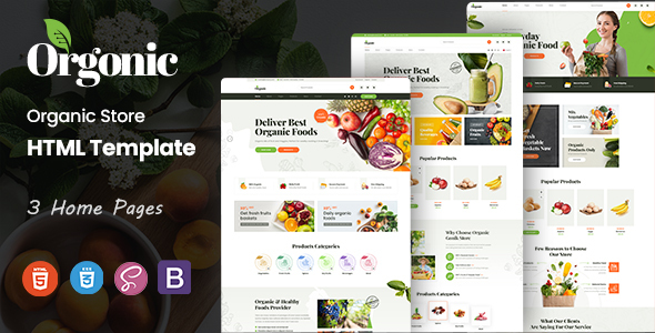 Orgonic - Organic Store HTML Template