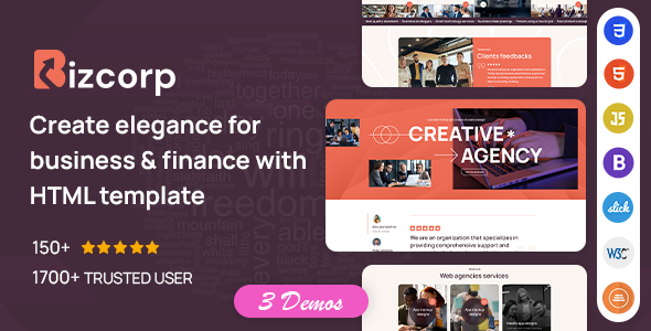 Bizcorp - Business & Finance Website Template