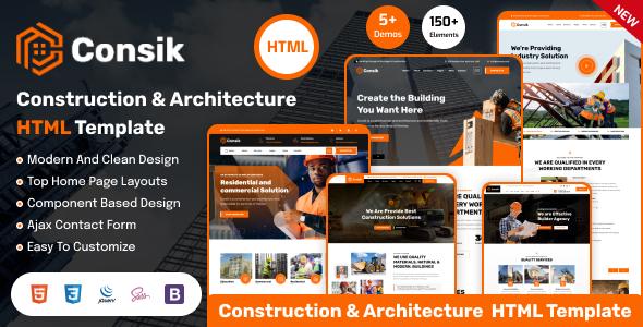 Consik - Construction, Building & Architecture HTML Template