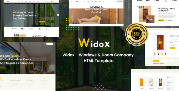 Widox – Windows & Doors Company HTML Template