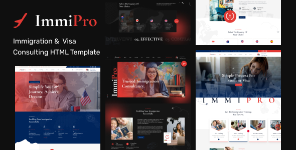 ImmiPro - Immigration And Visa Consulting HTML Template