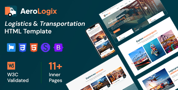 AeroLogix - Logistics & Transportation HTML Template