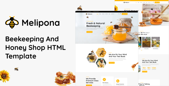 Melipona - Beekeeping and Honey Shop HTML Template