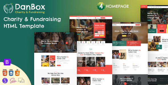Danbox - Charity & Fundraising HTML Template