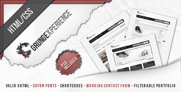 Grungexperience - Premium HTML Template