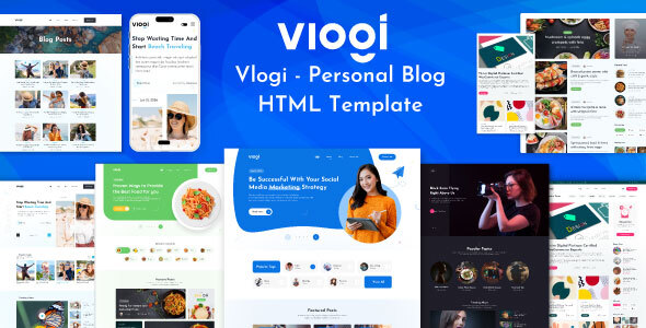Vlogi – Responsive Personal Blog HTML Template