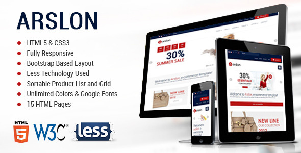 Arslon - Premium E-Commerce Template