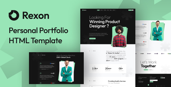 Rexon - Personal Portfolio HTML Template