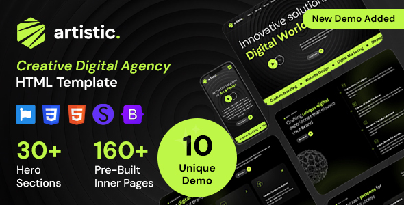 Artistic - Digital Marketing Agency HTML Template