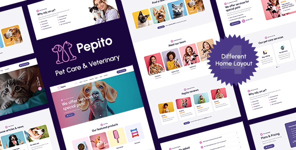 Pepito - Pet Care & Veterinary Template